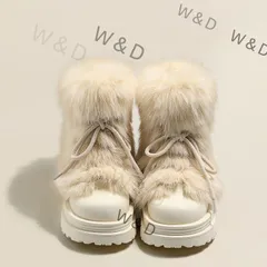 【送料無料】極寒地 スノーブーツ 防寒 ショート 厚底 ブーツ 2025新作 秋冬 レディース ふわふわ ムートン ワイド 頑丈 アウトドア 雪国 極寒の地でも足元を守る、本格的な機能とふかふか温もりのショートブーツ