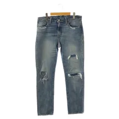 リーバイス Levi's 511 デニムパンツ ジーンズ テーパード ダメージ加工 34 インディゴ /HK ■GY12