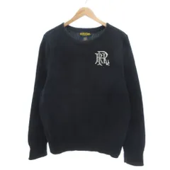 ラルフローレン ラグビー RALPH LAUREN RUGBY コットンニット セーター  長袖 ロゴ刺繍 XL ネイビー /UO ☆AA★のサムネイル