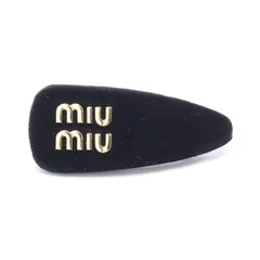 ミュウ ミュウ Miu Miu バレッタ ロゴ 5IF092068F0002 ブラック その他 ヘアクリップ レディース 新品のサムネイル