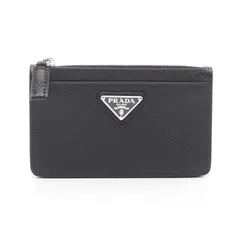 プラダ PRADA コインケース SAFFIANO TRIANGOLO 2MC084QHHF0002 ブラック サフィアーノレザー コインケース レディース 新品