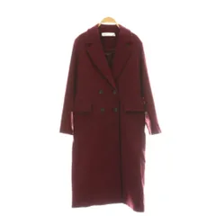 ザラ ZARA チェスターコート ダブルコート アウター S ボルドー /DF ■OS