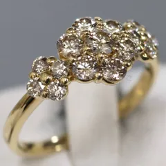 最終値下げ！！K18 花モチーフ リング 2025年最新】k18 フラワーモチーフ ダイヤモンドリングの人気アイテム