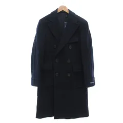 ポロ バイ ラルフローレン Polo by Ralph Lauren タグ付き ポロコート ダブルブレスト メルトンウール イタリア製 38S 紺 ネイビー /UO