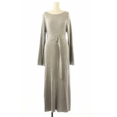 ランバンオンブルー LANVIN en Bleu ワンピース ロングスリーブ ニット ロング 38 ブルーグレー /DO ■OSのサムネイル