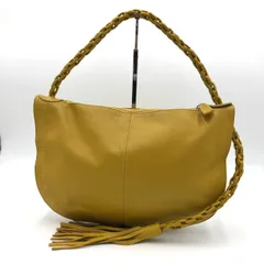 【美品】PAOLO MASI パオロマージ レザー ホーボーバッグ 黄色 イエロー