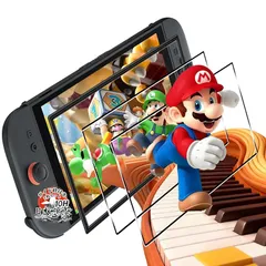 用 Switch 2 保護フィルム ガラスフィルム ２枚 【ガイド枠付き 国産AGC旭硝子素材】 用 スイッチ2 フィルム 10H表面硬度 用 Switch 2 保護フィルム 全面保護 耐衝撃 用 スイッチ 2 強化ガラス フィルム 高透過率 超薄型 自動吸着