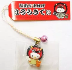 【中古】キーホルダー・マスコット(キャラクター) キティ(秋田なまはげ) 根付け (ピンク) 「ハローキティ」 秋田限定