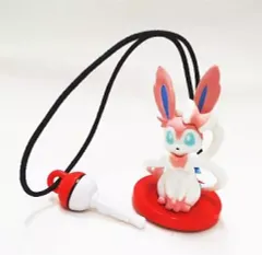 【中古】ストラップ(キャラクター) ニンフィア ポケモンストラップ 「劇場版ポケットモンスター ベストウイッシュ 神速のゲノセクト ミュウツー覚醒/ピカチュウとイーブイフレンズ」 セブンイレブン限定