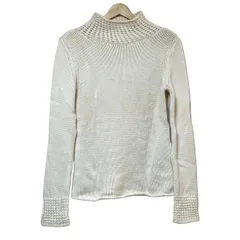 DAISY LIN(デイジーリン) 長袖セーター サイズ40 M レディース - アイボリー ハイネック/カシミヤ/for FOXEY