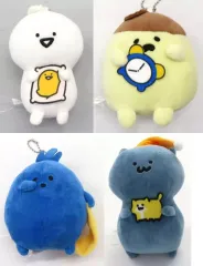 【中古】キーホルダー 全4種セット ねぼすけマスコットぬいぐるみ 「一番くじ お文具といっしょ ～まいにちルーティン～」 C賞