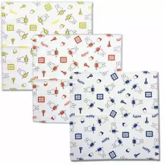 【中古】タオル・手ぬぐい(キャラクター) 全3種セット 大判ハンカチ ｢みんなのくじ miffy｣ F賞