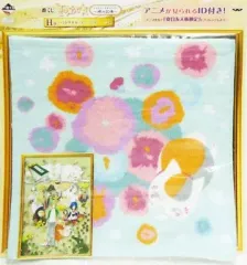 【中古】タオル・手ぬぐい(キャラクター) ニャンコ先生(背中/背景花) ハンドタオル～名シーンと共に～ 「一番くじ 夏目友人帳トリビュートギャラリー～時の記憶～」 H賞
