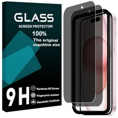 対応 iPhone 15 ガラスフイルム 覗き見防止 【 2枚セット-プライバシー保護】 ガイド枠付き 国産AGC素材 アイフォン 15 強化ガラス 覗き見フィルム 液晶 保護フィルム プライバシーフィルム 6.1インチ対応 S-IP15-FK2