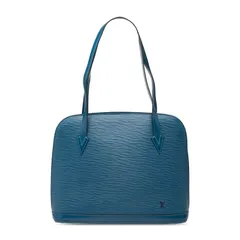 ルイ ヴィトン エピ リュサック ショルダーバッグ トートバッグ M52285 トレドブルー レザー レディース LOUIS VUITTON【1-0239667】