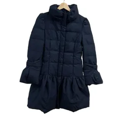 RUIRUE BOUTIQUE(ルイルエブティック) ダウンコート サイズS レディース - ネイビー 長袖/ジップアップ/ベルト付き/冬