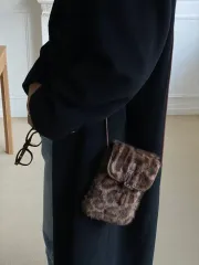 ファーポケットミニバッグ-新品