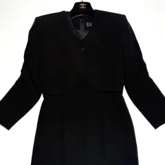 東京ソワール SOIR BENIR 日本製 ブラックフォーマル アンサンブル 喪服 礼服 ノーカラージャケット レース襟ワンピース  冠婚葬祭