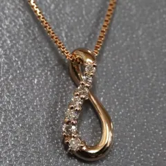 ヴァンドーム青山 K18PGダイヤモンドネックレス 2.5g 44.5cm