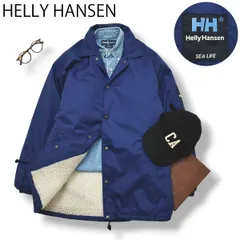 90sヴィンテージ ヘリーハンセン HELLY HANSEN HH HOU7505Z 長袖 ナイロン 裏ボアフリース セーリング ジャケット ブルー メンズ マリン アメカジ ストリート