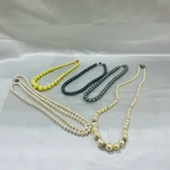 A【保管品】イミテーションパール ネックレス 高級感