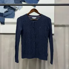 (90) トミーヒルフィガー レディース カジュアル ケーブル編み ケーブル ニット カーディガン