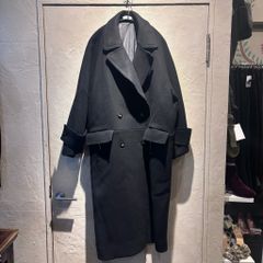 HELMUT LANG ヘルムートラング Black Label Double Breasted Wool Coat