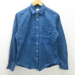 G■ユナイテッドアローズ/UNITED ARROWS B＆Y 長袖シャツ/ドット柄【M】青系/men's/82【中古】■