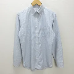 D■マッキントッシュ/MACKINTOSH PHILOSOPHY チェック柄 長袖シャツ【40】青白/MENS■83【中古】■