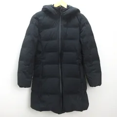 D■ユニクロ/UNIQLO シームレスダウンショートコート400727【M】紺/LADIES/77Q【中古】
