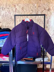 【定価半額以下】FILA heritage「パープル　レッド　 ダウンジャケット」M  撥水