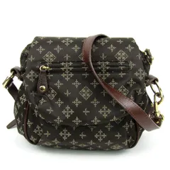 ラシット ショルダーバッグ ナイロンジャガード モノグラム ポシェット 鞄 ブランド レディース ブラウン russet 【中古】