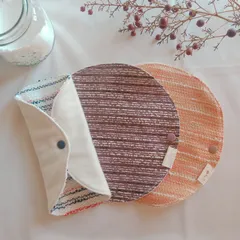 【布ライナー】無添加コットンフランネルと3種のツイード 18cm 3層仕立て 3枚セット