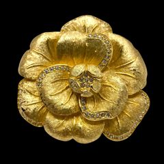 希少 美品 Christian Dior クリスチャンディオール 花 フラワー