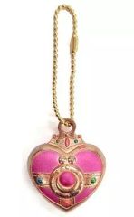 [Used] Keychain/Mascot (Character) 5. Cosmic Heart Compact "Pretty Guardian Sailor Moon Diecast Charm Pink Gold Color/Sailor Moon S"
