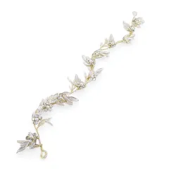 ヘッドドレス 髪飾り ウェディング ウエディング 結婚式 洋装 花 フラワー シルバー系 ヘアアクセサリー