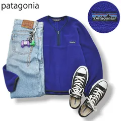 【入手困難】 90s ヴィンテージ USA製 パタゴニア patagonia カヌー カヤック パドリング プルオーバー フリース ジャケット ハーフジップ S パープル アウトドア ウェア メンズ