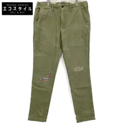 POLO RALPH LAUREN ポロ ラルフローレン MNPOPNT14G10060 ｶｰｷ ﾘﾍﾟｱ加工 ﾍﾘﾝﾎﾞｰﾝﾊﾟﾝﾂ 32／34