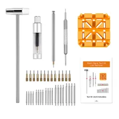 EDu 時計ベルト工具 腕時計バンド調整 バンド調整工具 時計 ベルト 交換 修理 工具 時計ベルトサイズ調整 時計工具 バネ外し メンテナンス専用工具 時計用工具 腕時計清掃用品 時計修理ツール ブランド: EDu