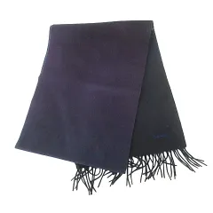 ポールスミス PAUL SMITH 美品 カシミヤ100% グラデーション マフラー 紺 ネイビー 紫 パープル