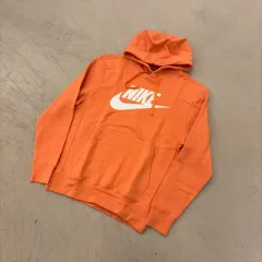 ナイキ オレンジ ビックロゴ フードTシャツ