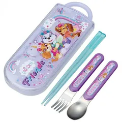 パウ・パトロール スライド式トリオセット スプーン フォーク 箸 セット お弁当用カトラリー 食洗機対応 ユニコーン キャラクター スケーター