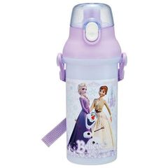 아나운서와 눈의 여왕 물통 머그병 480ml 직접 마시고 플라스틱 원터치 병 식세기 대응 아이 아이 키즈 디즈니 캐릭터 스케이터