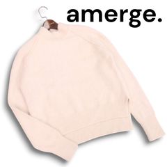 amerge アメルジュ 秋冬 アンゴラ混 ハイネック セーター ニット Sz.M レディース