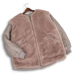 23AW★ FREAK'S STORE フリークスストア ファー切替 キルティング リバーシブル 2way アウター ジャケット Sz.F レディース