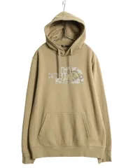 【お得なクーポン配布中!】 ノースフェイス 迷彩 プリント スウェット フード パーカー メンズ М / 古着 アウトドア プルオーバー 裏起毛 トレーナー 薄手 シンプル