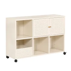サイドボード ヴィンテージ リビング収納 北欧 全新品 キャビネット スチール キャスター付き メタル 金属製 おしゃれ リビング モダン 棚 スチールチェスト 書類 韓国インテリア 扉 金属製キャビネット