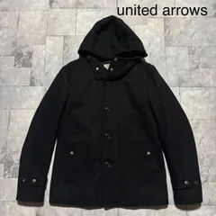 united arrows ユナイテッドアローズ GREENLABEL RELAXZNG ウールジャケット フード 裏地キルティング 中綿 ブラック サイズM 玉FS1793