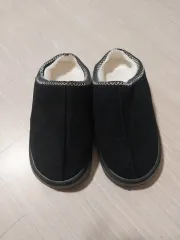 290サイズ 黒ファー ルームシューズ スリッパ