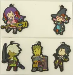 【中古】ストラップ(キャラクター) [単品] 日向悠二氏描き下ろしラバーストラップ5種セット 「3DSソフト 新・世界樹の迷宮2 ファフニールの騎士 ファミ通DXパック」 同梱特典